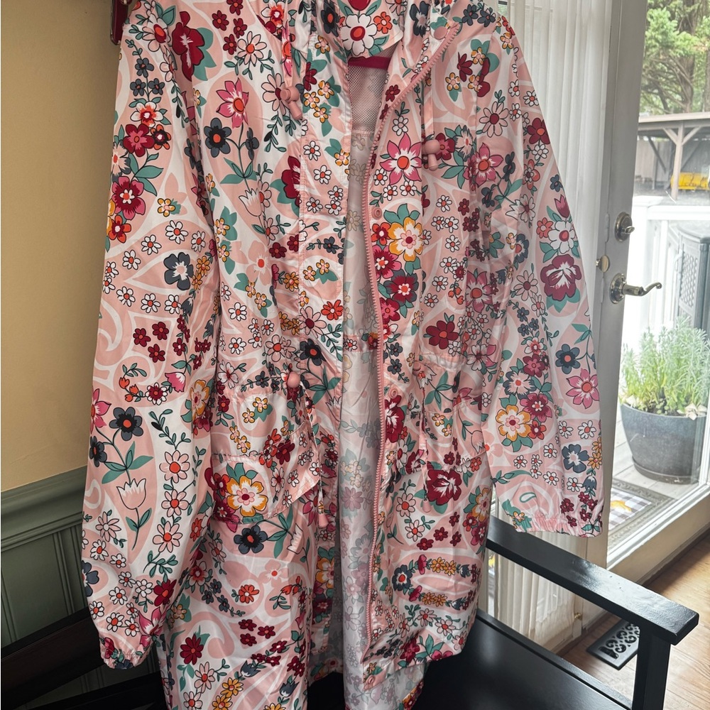 Vera Bradley Pink Floral Hooded Jacket